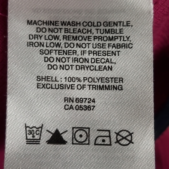 Columbia Omni-Wick Terry Pink Half Zip Top Size M - Picture 6 of 7